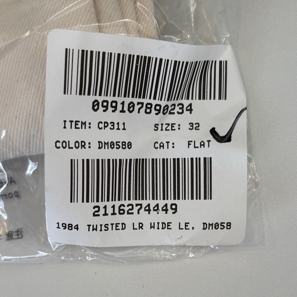 J Crew Utility low-rise wide-leg jean Size 32 Ecru - Picture 5 of 10